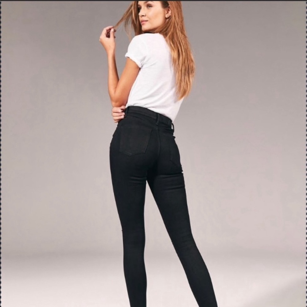 Abercrombie & Fitch Super skinny ankle high rise